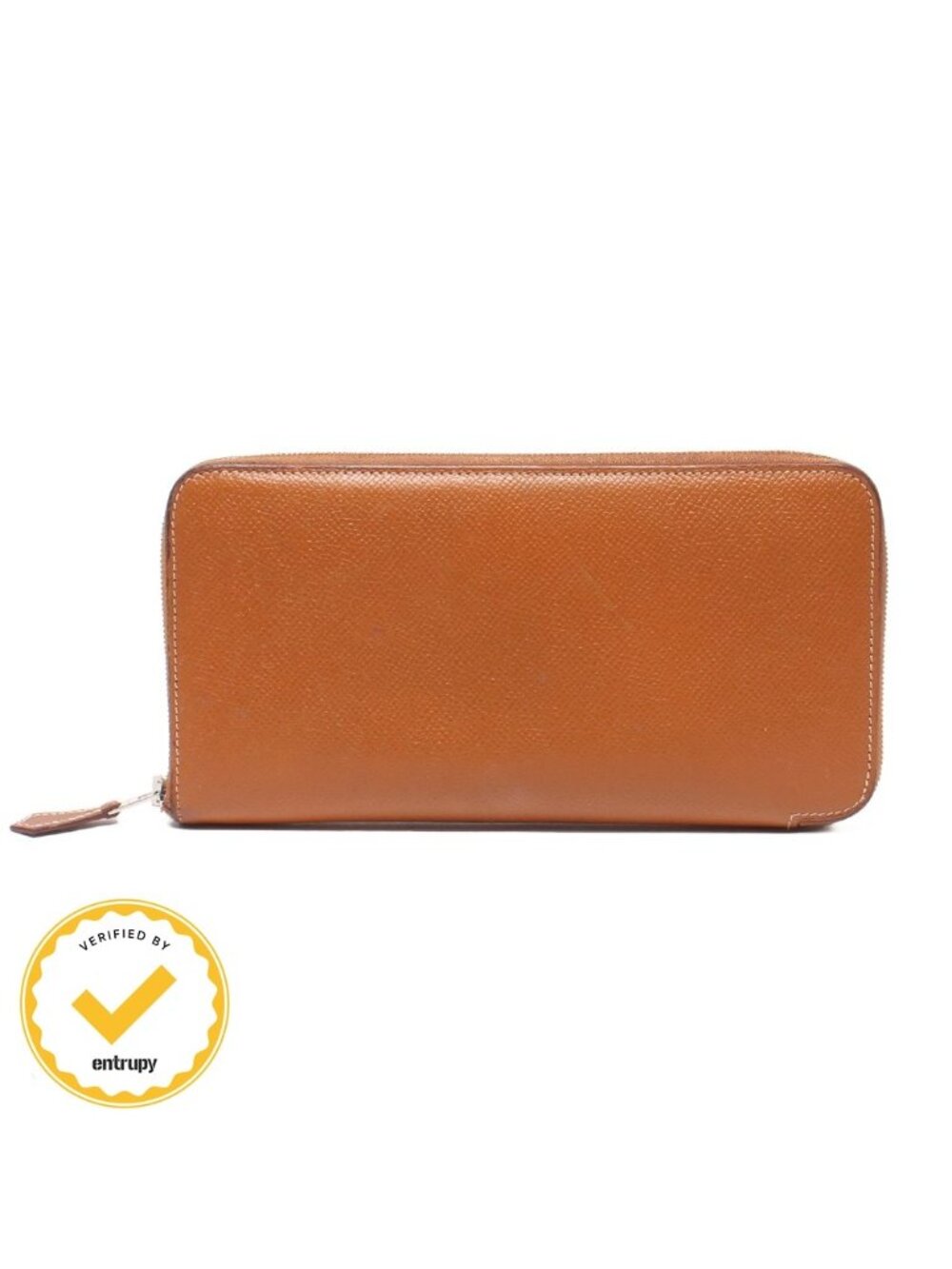 Hermes Zip Around Wallet Silver Azap Long Silk'in